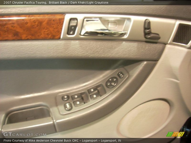 Brilliant Black / Dark Khaki/Light Graystone 2007 Chrysler Pacifica Touring