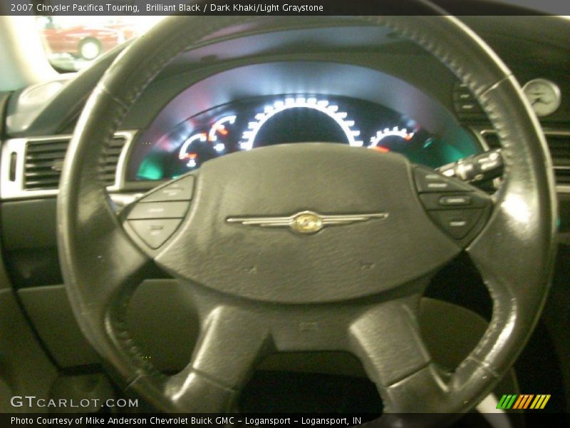 Brilliant Black / Dark Khaki/Light Graystone 2007 Chrysler Pacifica Touring