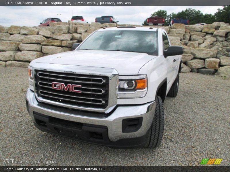 Summit White / Jet Black/Dark Ash 2015 GMC Sierra 2500HD Regular Cab