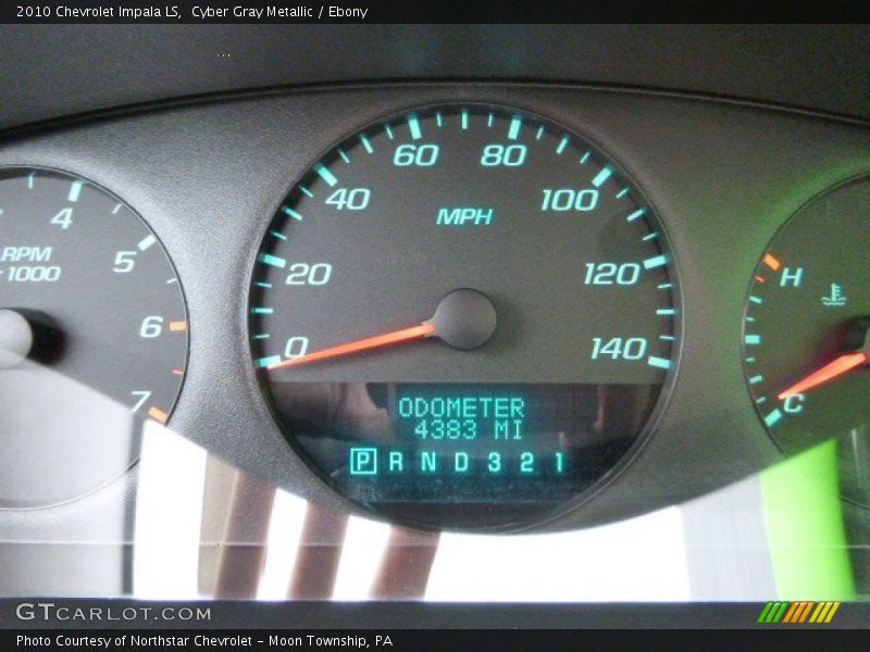 Cyber Gray Metallic / Ebony 2010 Chevrolet Impala LS