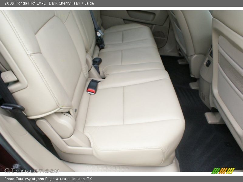 Dark Cherry Pearl / Beige 2009 Honda Pilot EX-L