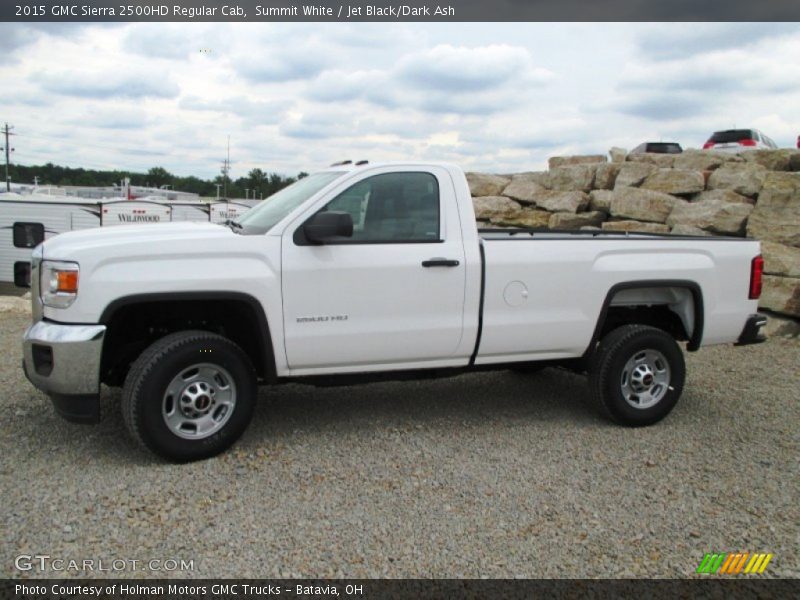 Summit White / Jet Black/Dark Ash 2015 GMC Sierra 2500HD Regular Cab