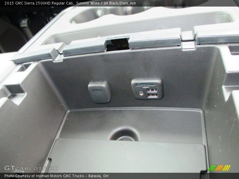 Summit White / Jet Black/Dark Ash 2015 GMC Sierra 2500HD Regular Cab