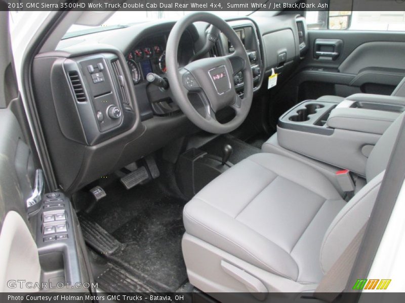 Summit White / Jet Black/Dark Ash 2015 GMC Sierra 3500HD Work Truck Double Cab Dual Rear Wheel 4x4