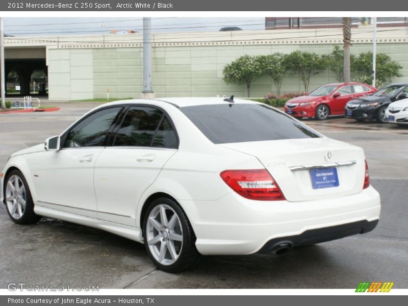 Arctic White / Black 2012 Mercedes-Benz C 250 Sport