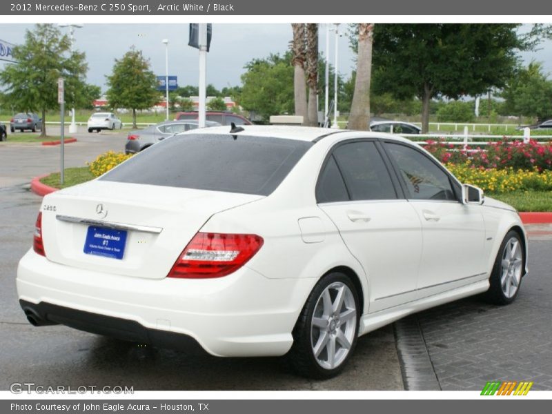 Arctic White / Black 2012 Mercedes-Benz C 250 Sport