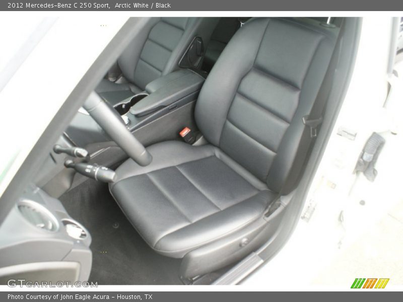 Arctic White / Black 2012 Mercedes-Benz C 250 Sport