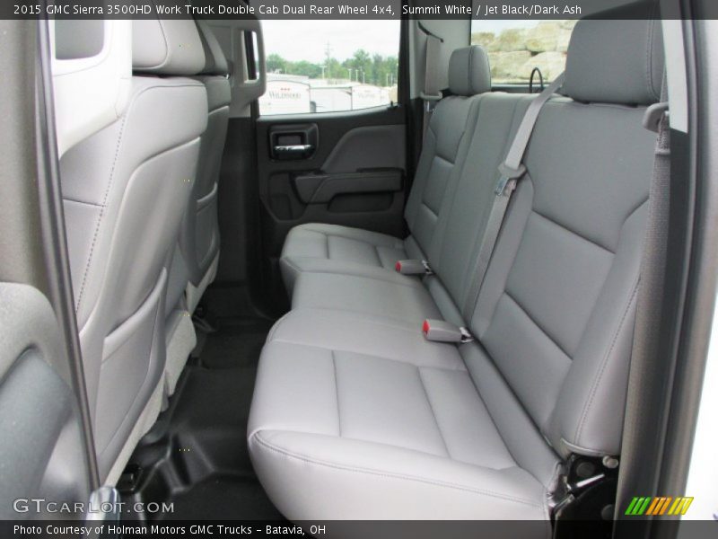 Summit White / Jet Black/Dark Ash 2015 GMC Sierra 3500HD Work Truck Double Cab Dual Rear Wheel 4x4