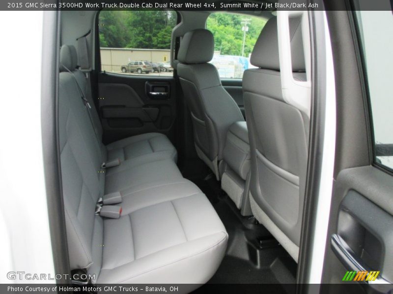 Summit White / Jet Black/Dark Ash 2015 GMC Sierra 3500HD Work Truck Double Cab Dual Rear Wheel 4x4