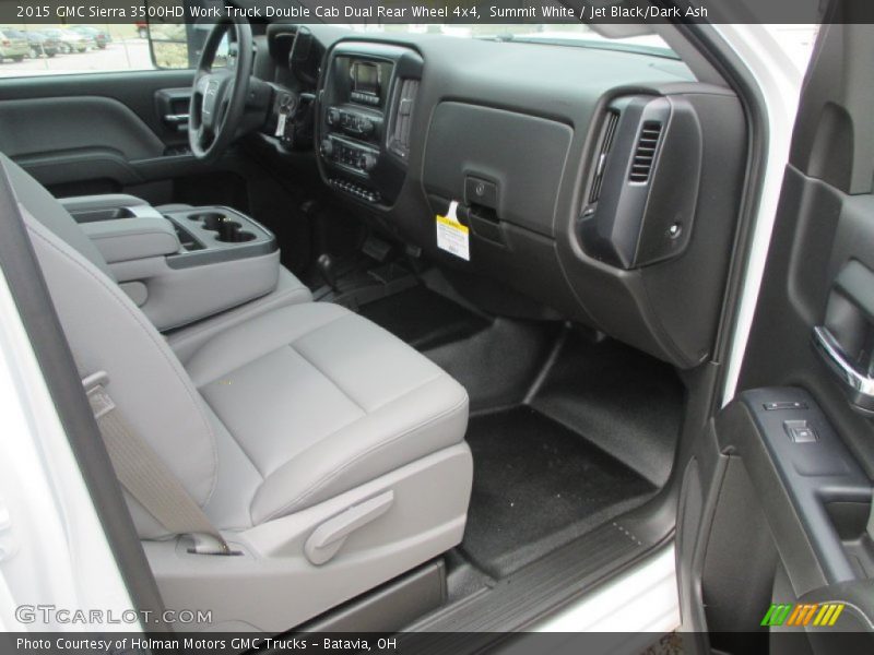 Summit White / Jet Black/Dark Ash 2015 GMC Sierra 3500HD Work Truck Double Cab Dual Rear Wheel 4x4
