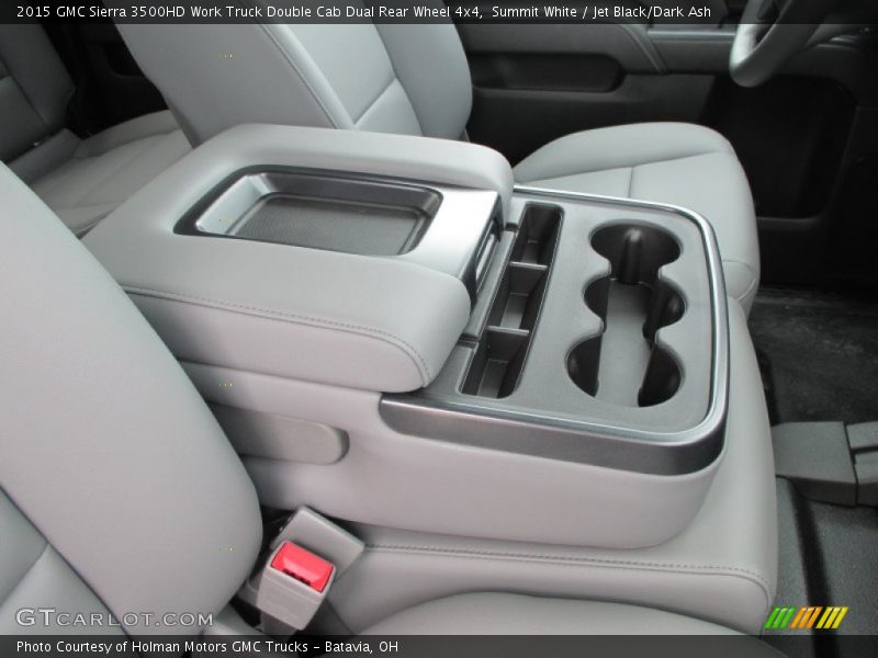 Summit White / Jet Black/Dark Ash 2015 GMC Sierra 3500HD Work Truck Double Cab Dual Rear Wheel 4x4