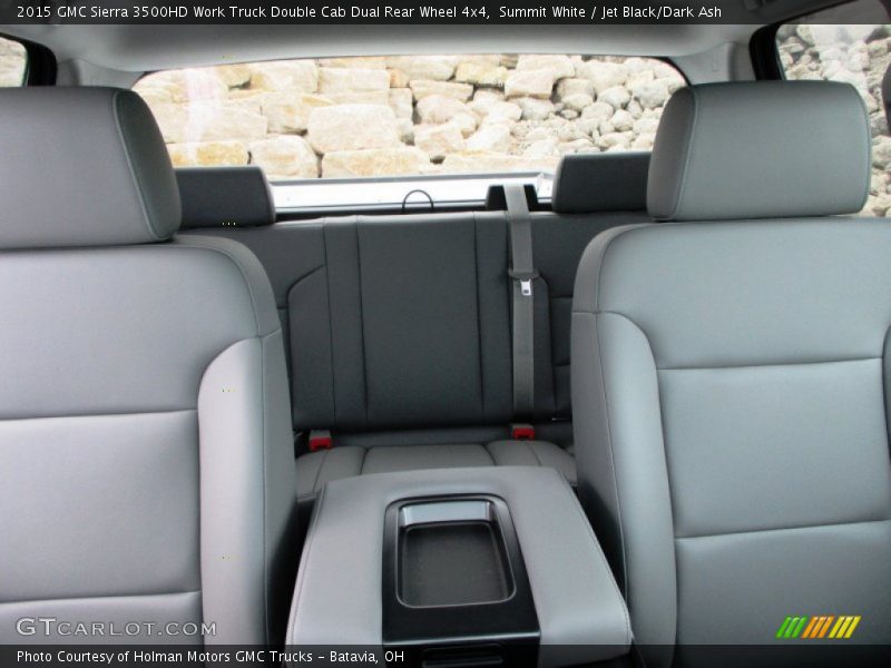 Summit White / Jet Black/Dark Ash 2015 GMC Sierra 3500HD Work Truck Double Cab Dual Rear Wheel 4x4