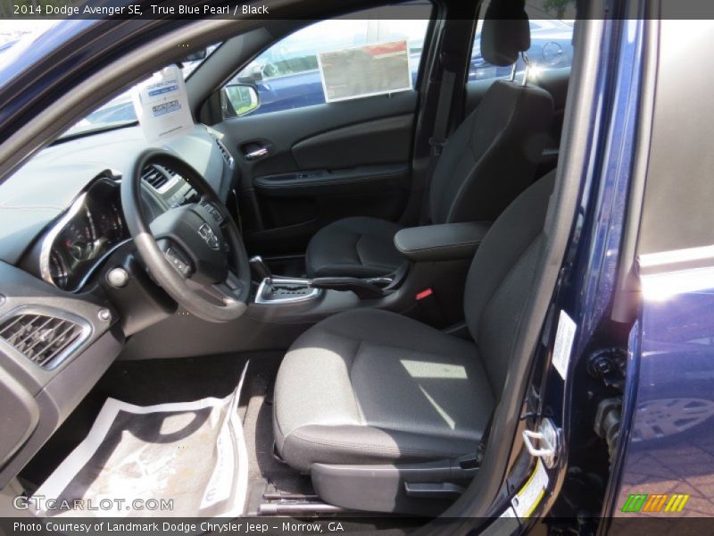 True Blue Pearl / Black 2014 Dodge Avenger SE