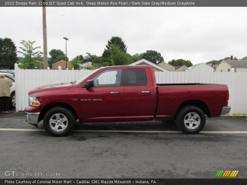  2012 Ram 1500 SLT Quad Cab 4x4 Deep Molten Red Pearl