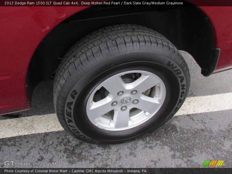 Deep Molten Red Pearl / Dark Slate Gray/Medium Graystone 2012 Dodge Ram 1500 SLT Quad Cab 4x4