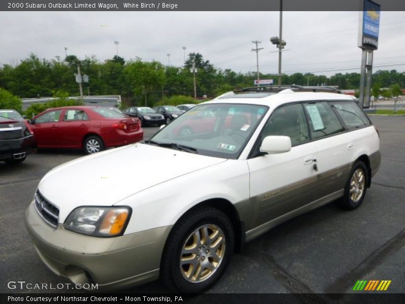 White Birch / Beige 2000 Subaru Outback Limited Wagon