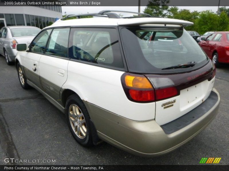 White Birch / Beige 2000 Subaru Outback Limited Wagon