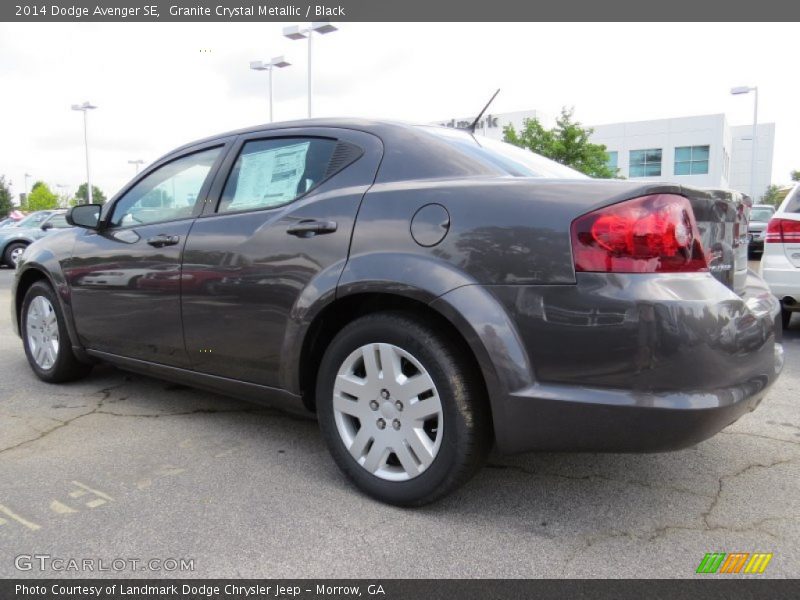 Granite Crystal Metallic / Black 2014 Dodge Avenger SE