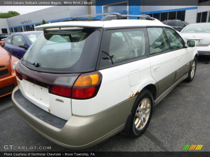 White Birch / Beige 2000 Subaru Outback Limited Wagon