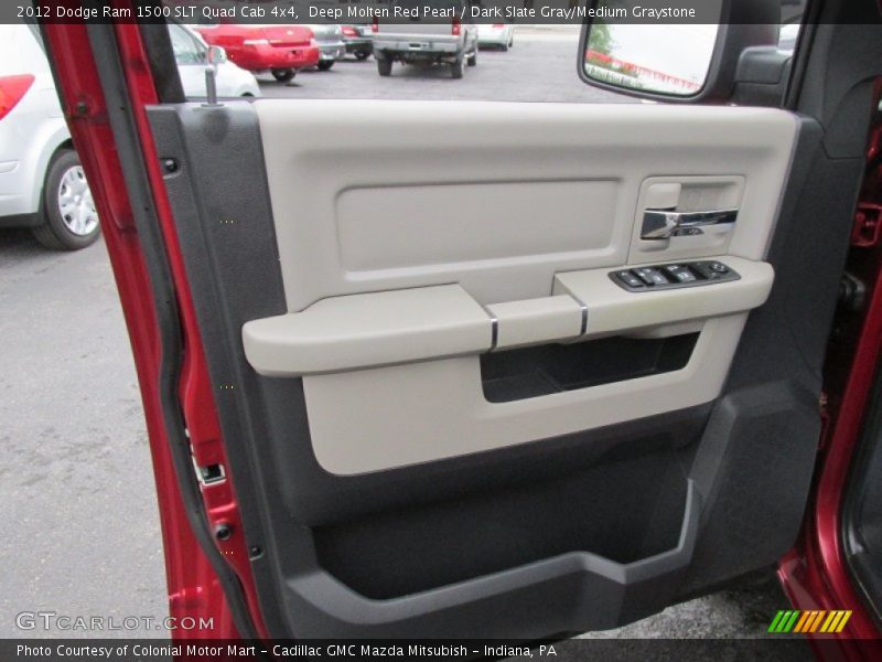 Deep Molten Red Pearl / Dark Slate Gray/Medium Graystone 2012 Dodge Ram 1500 SLT Quad Cab 4x4