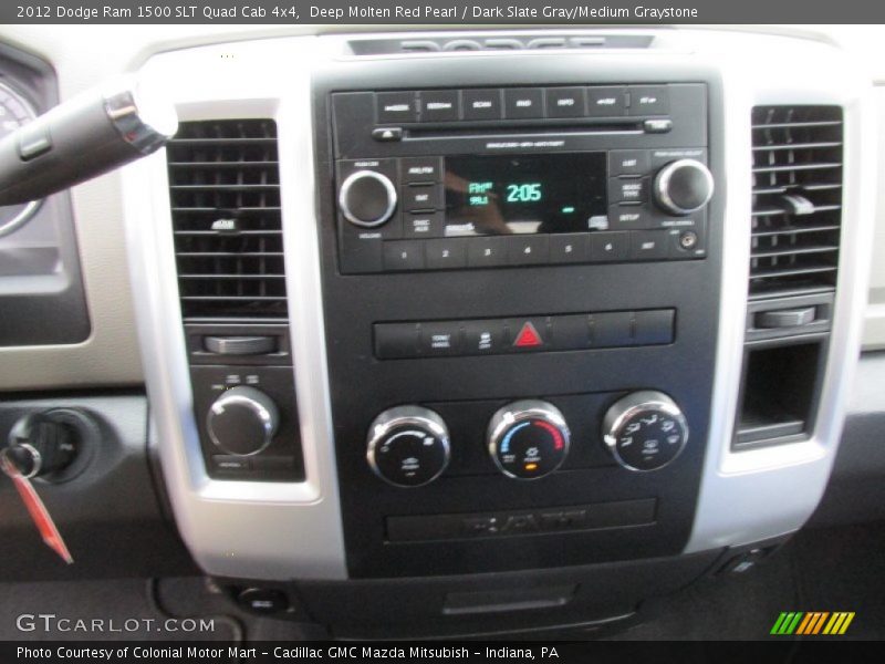 Deep Molten Red Pearl / Dark Slate Gray/Medium Graystone 2012 Dodge Ram 1500 SLT Quad Cab 4x4