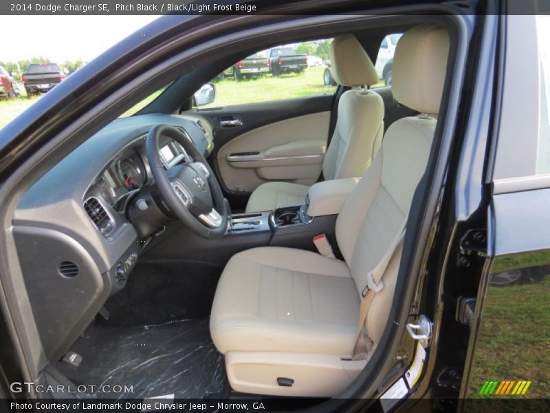 Pitch Black / Black/Light Frost Beige 2014 Dodge Charger SE