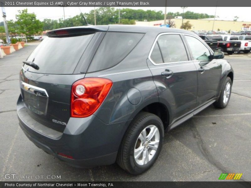 Cyber Gray Metallic / Light Titanium/Jet Black 2011 Chevrolet Equinox LS AWD