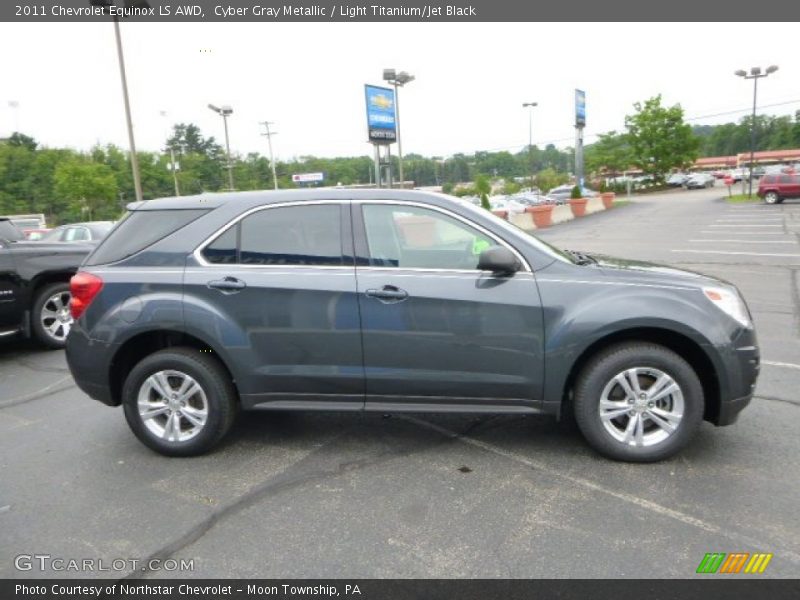 Cyber Gray Metallic / Light Titanium/Jet Black 2011 Chevrolet Equinox LS AWD