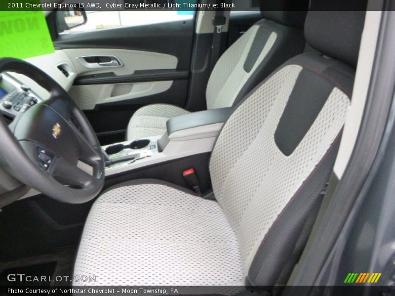 Cyber Gray Metallic / Light Titanium/Jet Black 2011 Chevrolet Equinox LS AWD