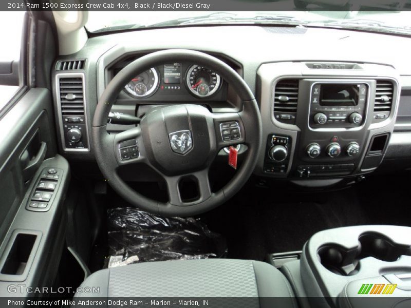 Black / Black/Diesel Gray 2014 Ram 1500 Express Crew Cab 4x4