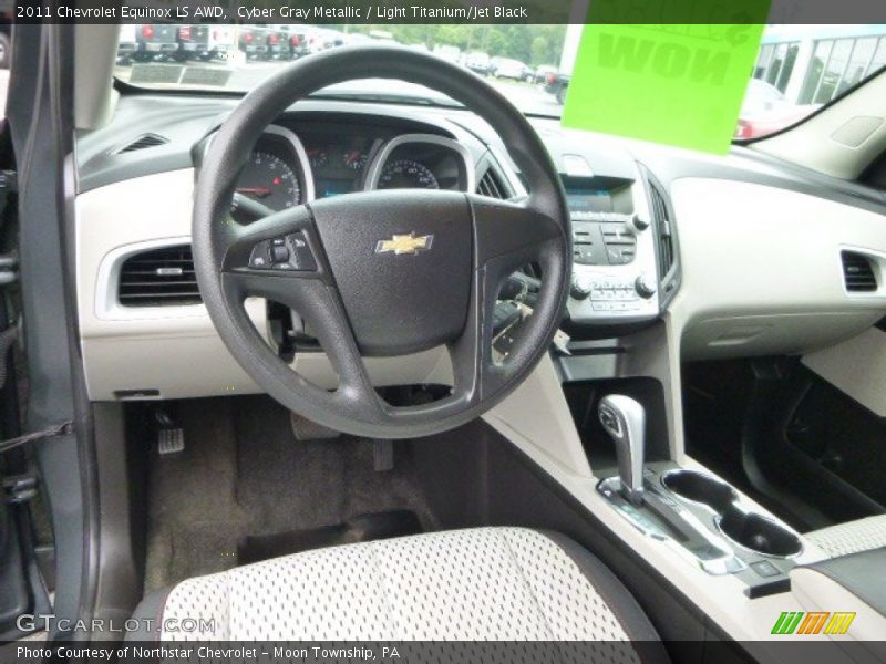 Cyber Gray Metallic / Light Titanium/Jet Black 2011 Chevrolet Equinox LS AWD