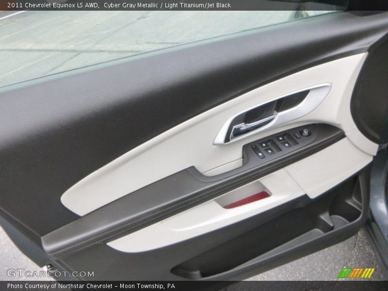 Cyber Gray Metallic / Light Titanium/Jet Black 2011 Chevrolet Equinox LS AWD