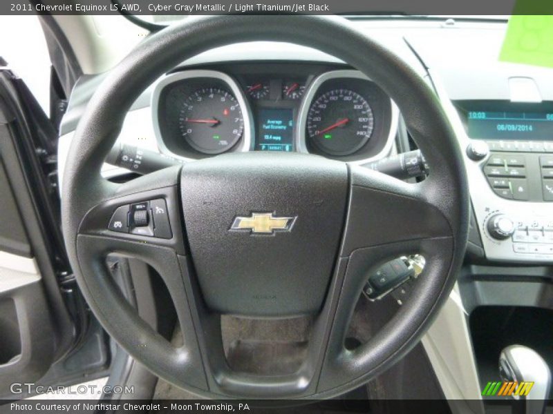 Cyber Gray Metallic / Light Titanium/Jet Black 2011 Chevrolet Equinox LS AWD
