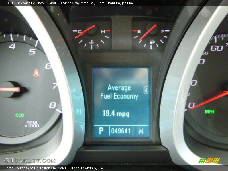 Cyber Gray Metallic / Light Titanium/Jet Black 2011 Chevrolet Equinox LS AWD