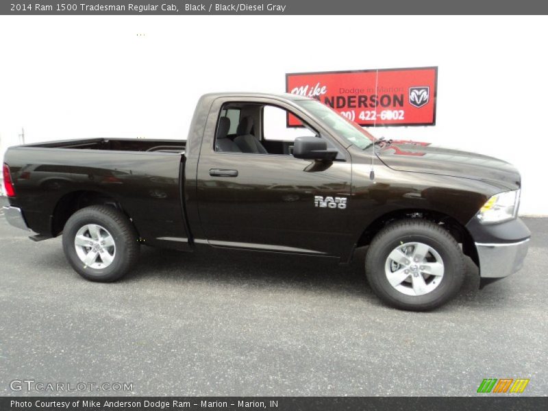 Black / Black/Diesel Gray 2014 Ram 1500 Tradesman Regular Cab