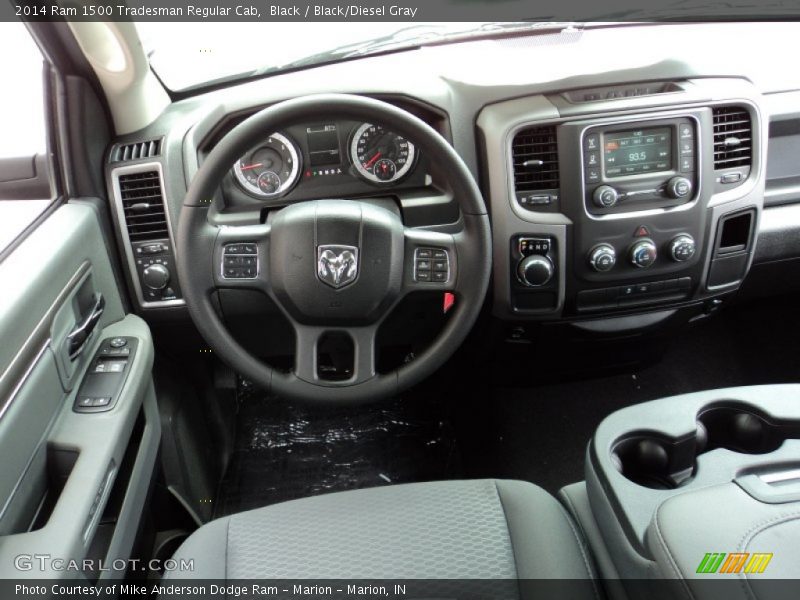 Black / Black/Diesel Gray 2014 Ram 1500 Tradesman Regular Cab