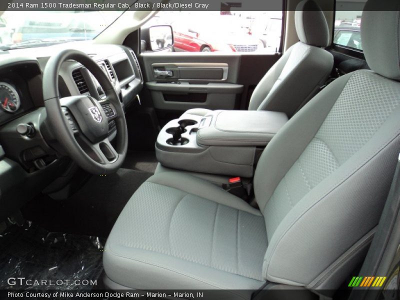 Black / Black/Diesel Gray 2014 Ram 1500 Tradesman Regular Cab