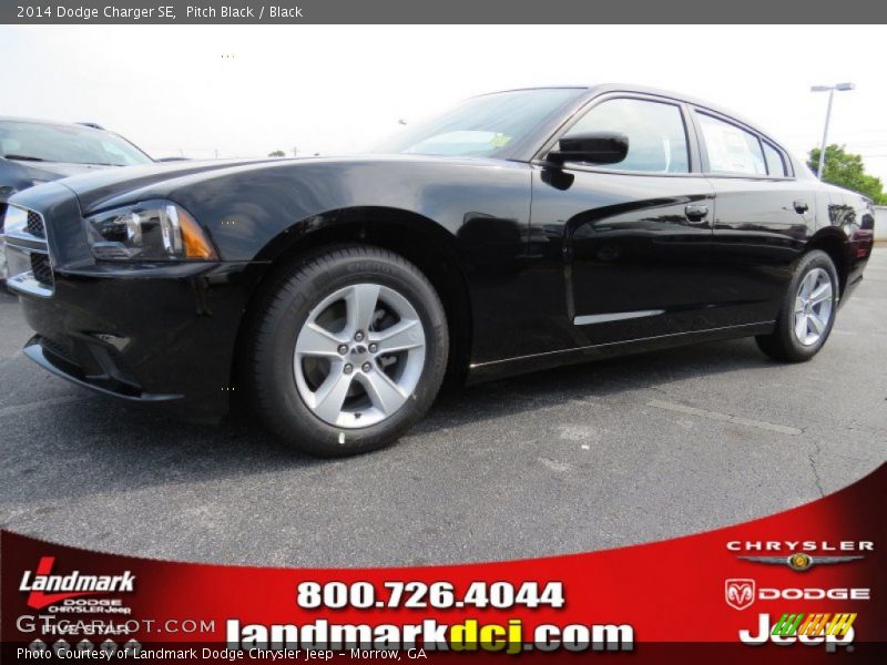 Pitch Black / Black 2014 Dodge Charger SE