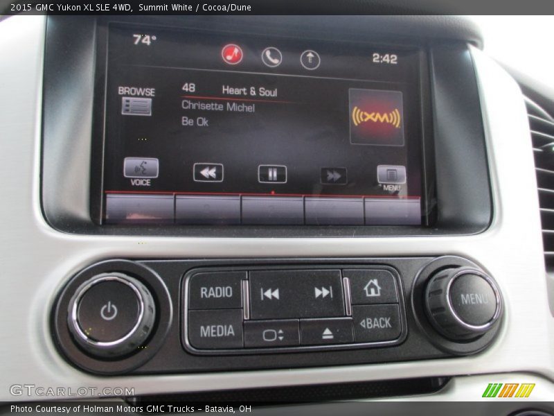 Summit White / Cocoa/Dune 2015 GMC Yukon XL SLE 4WD