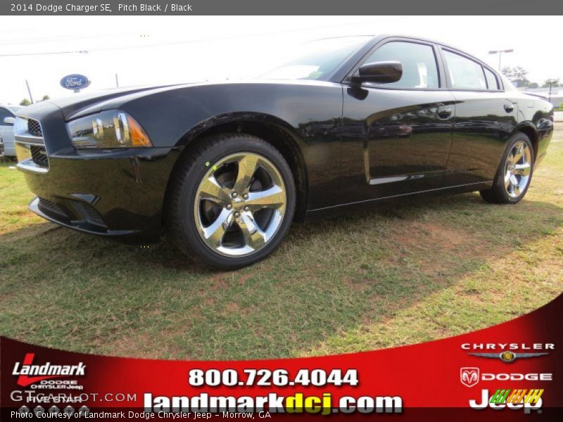 Pitch Black / Black 2014 Dodge Charger SE
