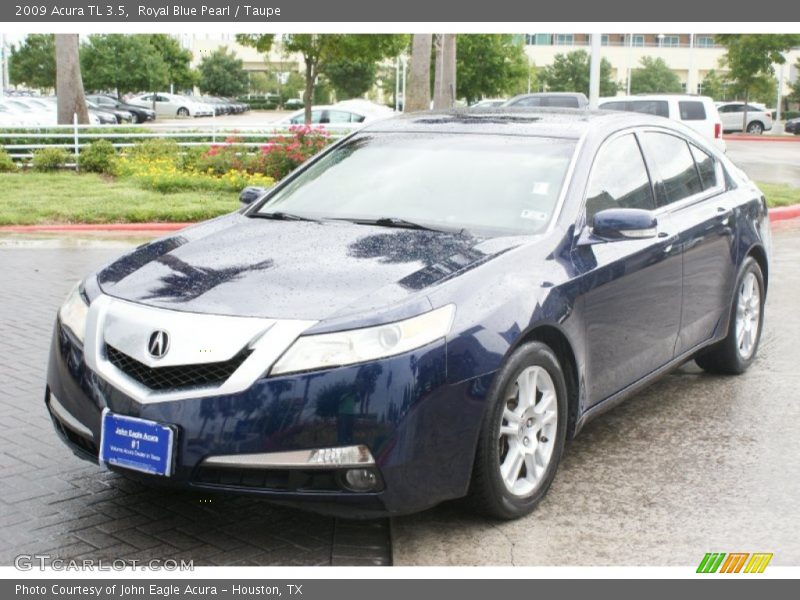 Royal Blue Pearl / Taupe 2009 Acura TL 3.5