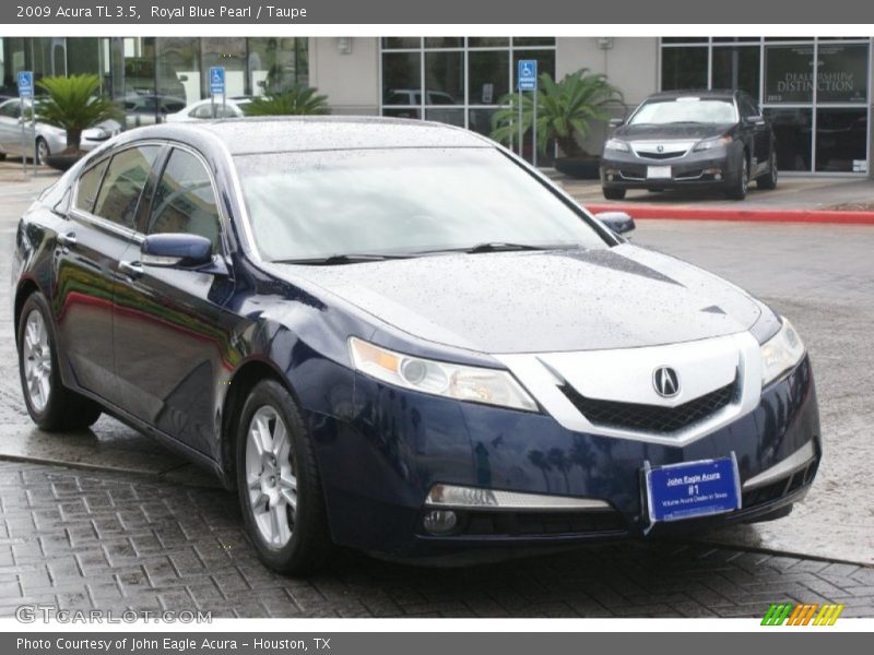 Royal Blue Pearl / Taupe 2009 Acura TL 3.5