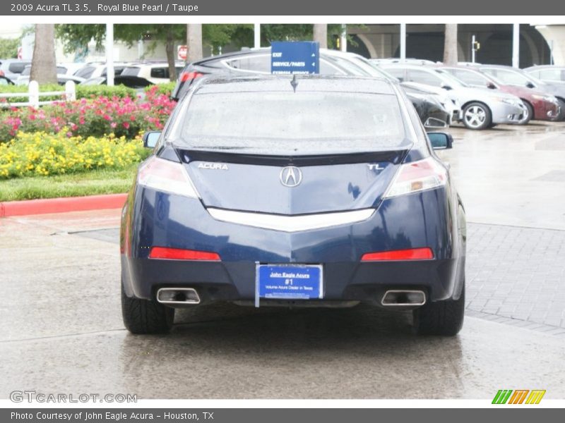 Royal Blue Pearl / Taupe 2009 Acura TL 3.5