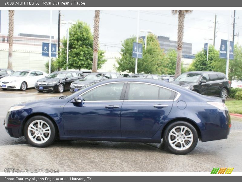 Royal Blue Pearl / Taupe 2009 Acura TL 3.5