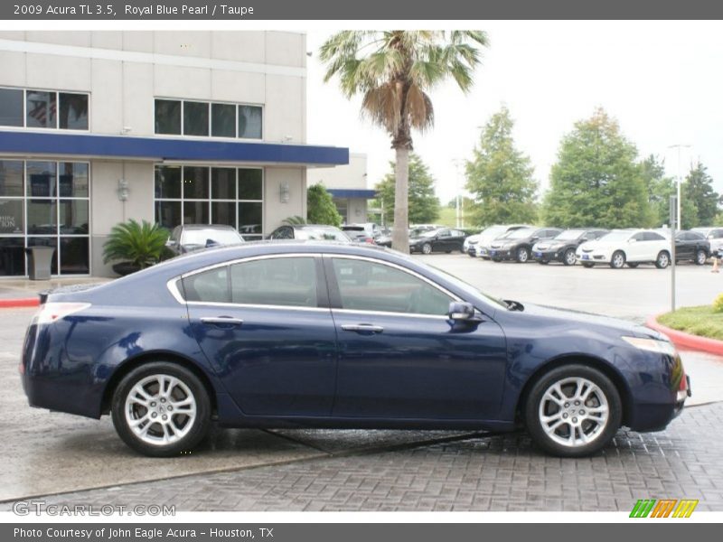 Royal Blue Pearl / Taupe 2009 Acura TL 3.5