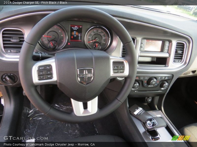 Pitch Black / Black 2014 Dodge Charger SE