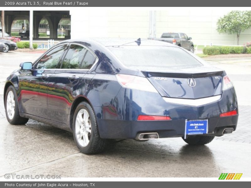 Royal Blue Pearl / Taupe 2009 Acura TL 3.5