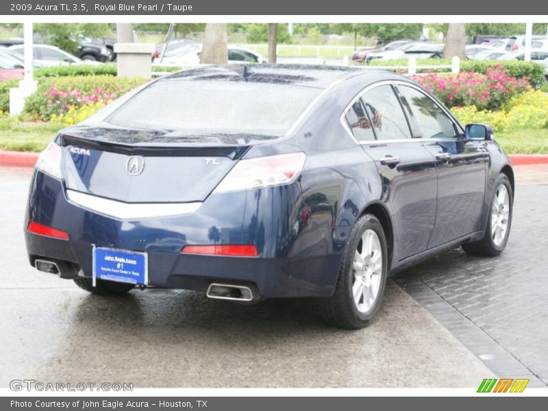 Royal Blue Pearl / Taupe 2009 Acura TL 3.5