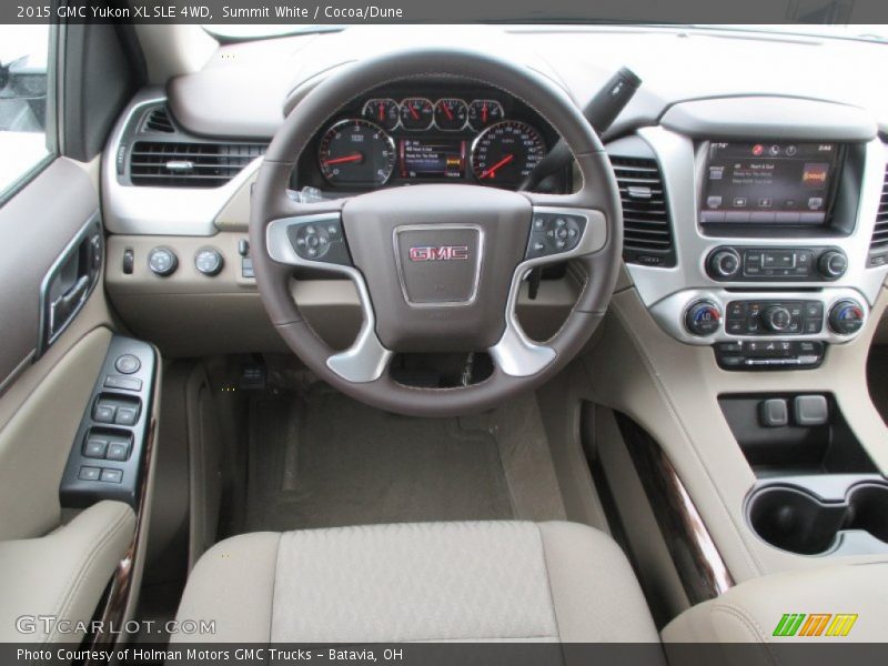 Summit White / Cocoa/Dune 2015 GMC Yukon XL SLE 4WD