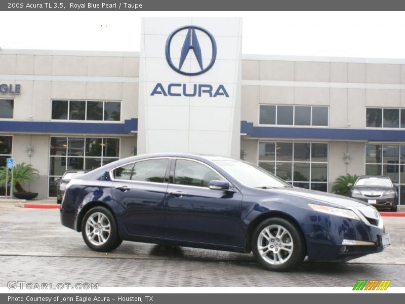 Royal Blue Pearl / Taupe 2009 Acura TL 3.5